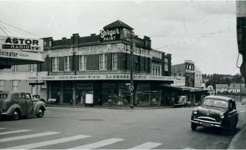 A. J. Swane and Co. Hardware Store Corner of North Terrace and Fetherstone Street, 1959