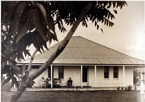 Bass Hill, New South Wales farmhouse on Johnston Road, 1960