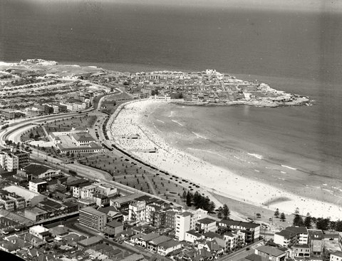 Bondi Beach and Ben Buckler looking North - 1937