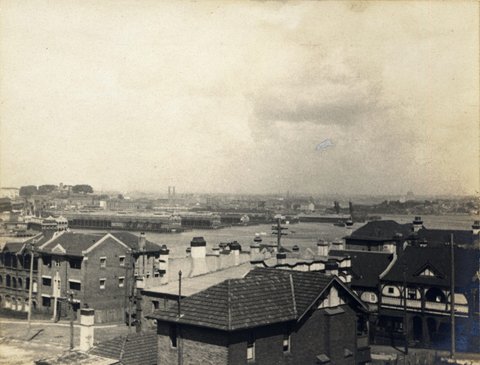 'Darling Harbour from the Bridge' RAHS-Osborne Collection, 1930