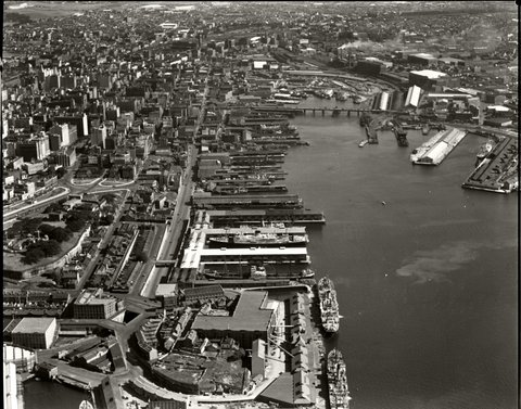 Darling Harbour and Pyrmont Bridge, 26 Nov 1937