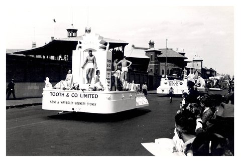 Tooth and Co. float- “Australia's March to Nationhood” Australian 150th Anniversary Celebration, 1938
