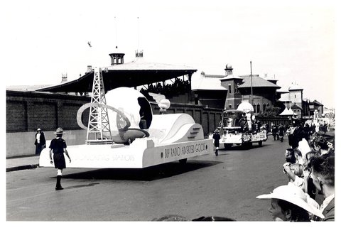 Radio Broadcasting Stations float- “Australia's March to Nationhood” Australian 150th Anniversary Celebration, 1938