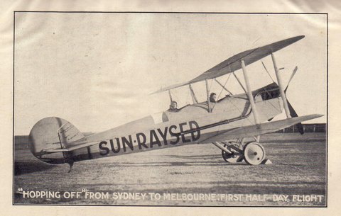 Jack De Garis promoting "Sun-Raysed", which later became "Sunraysia", c. 1920
