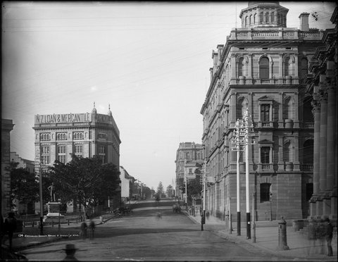 Exchange Corner, Bridge Street, Sydney from The Powerhouse Museum Collection, c. 1900