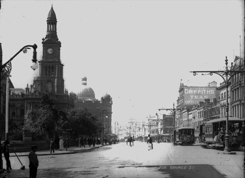 George Street from The Powerhouse Museum Collection, c. 1900