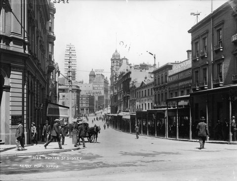 Hunter Street, Sydney from The Powerhouse Museum Collection, c. 1900