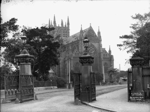 St Mary's Cathedral from The Powerhouse Museum Collection, c. 1900