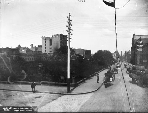 York Street from Margaret Street from The Powerhouse Museum Collection, c. 1900