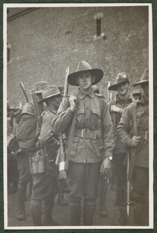 “E” Company at Fort Macquarie October 18th, 1914