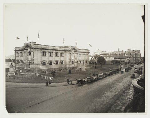 Exterior view of the Mitchell Library, 1935