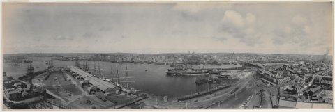 Darling Island and Harbour, looking towards the city, December 1903 - Melvin Vaniman