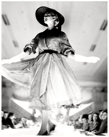 Carmen Dell'Orifice, David Jones' American Fashion Parade, Sydney, 1950 - photographer Geoffrey Lee