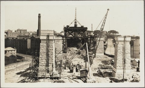 Stanley, S.B. Purves - photographs of the quarry at Moruya used for construction of the Sydney Harbour Bridge, 1925-1927, 1925–27