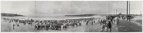 Bondi Beach, Sydney, 1922 - photographed by R. P. Moore