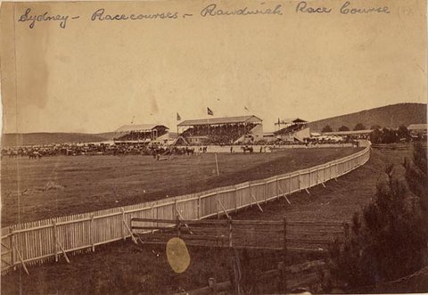 Randwick Racecourse, Sydney , 1863 by unknown photographer from The State Library of New South Wales