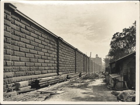 Construction of approach to Sydney Underground Railway, 1929
