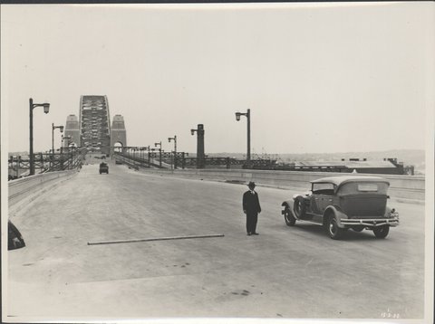 Roadway deck Harbour Bridge, 1932