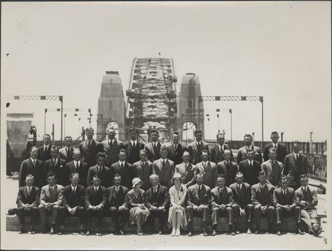Technical staff of the Public Works Department, Sydney Harbour Bridge, 1932