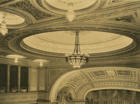 Main auditorium ceiling of Regent Theatre, Melbourne, 1929