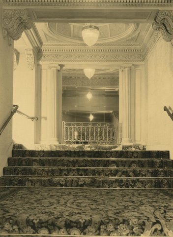Interior staircase in Regent Theatre, Melbourne, 1929