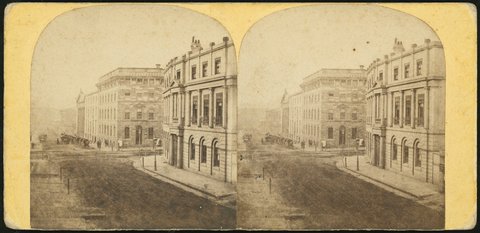 Herald Office, Pitt Street, Sydney, 1860 - 1863, 1860–63