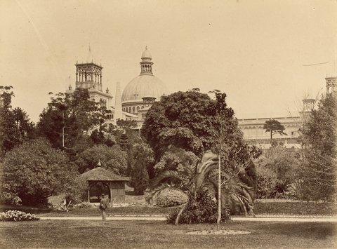 The Garden Palace- view from the Botanic Gardens, c. 1991