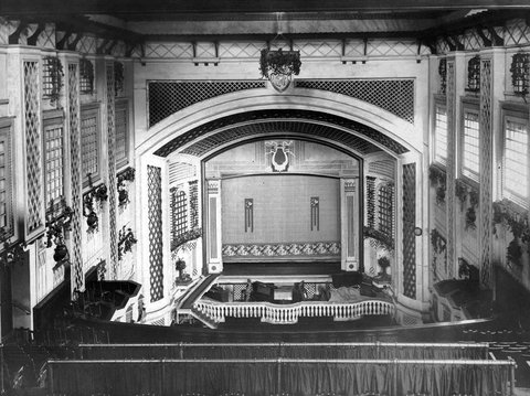 Lyric Theatre, Sydney - interior view of stage 1920s