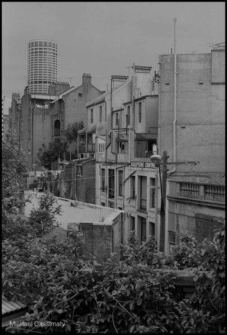 Row of Sydney Buildings - Australia Square in BG, 1975