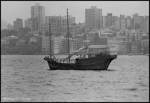 Boat on Sydney Harbour 1975