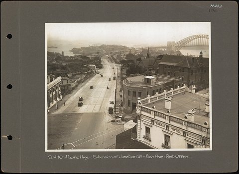 Pacific Hwy - Extension of Junction St. - View from Post Office, North Sydney, c. 1932