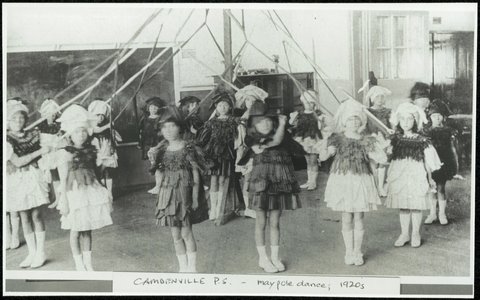 Camdenville Public School - maypole dance, c. 1920