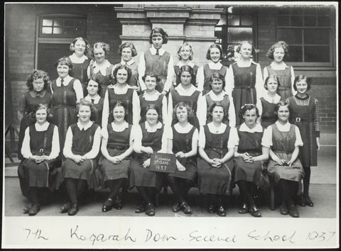 Kogarah Girls High School - 7th Class Kogarah Domestic Science School 1937