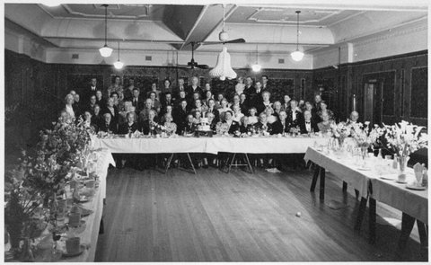 The Denison family of Sydney celebrating the golden wedding anniversary of John Joseph and Harriett Willson Denison, November 1939