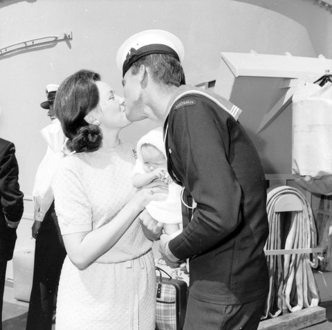 Bruce Skipworth, his wife Elaine, and their daughter, 1968