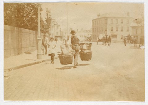 Street scene from Sydney, ca. 1885-1890 - photographed by Arthur K. Syer, c. 1887