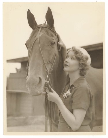 Helen Twelvetrees during filming of "Thoroughbred", Sydney, 1936 - Sam Hood