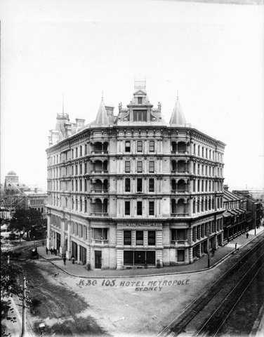 Hotel Metropole, Sydney, c. 1900