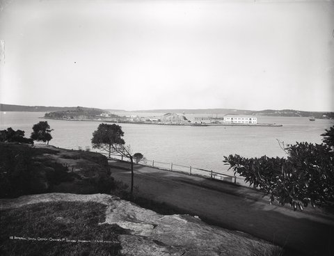 Imperial Naval Depot, Garden Island, Sydney Harbour, c. 1900
