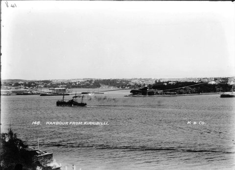 Harbour from Kirribilli, c. 1900
