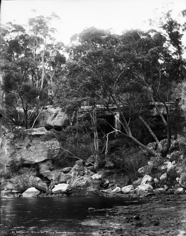 Waterfall, Sailor Bay, Middle Harbour, Sydney, c. 1900