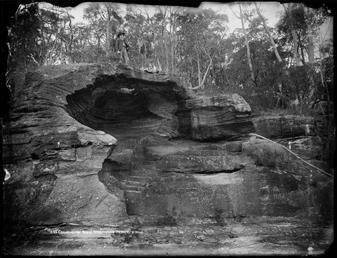Courthouse Rock, Wisemans Ferry, c. 1900