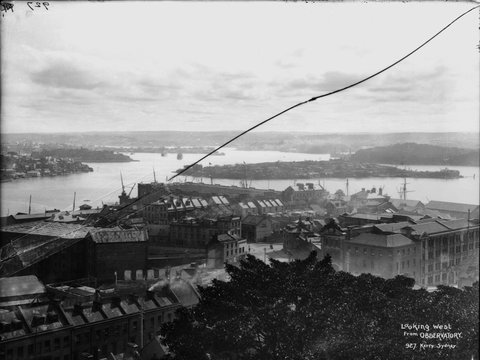 Looking west from Sydney Observatory, c. 1900