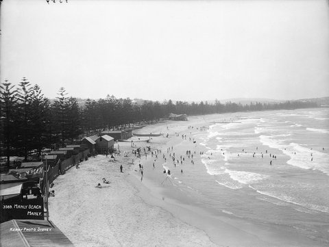 Manly Beach, Manly, c. 1900