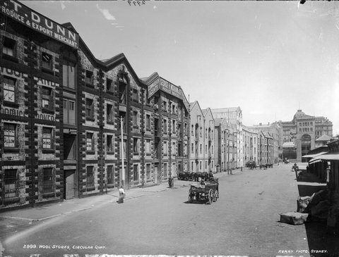 Wool Stores, Circular Quay, c. 1900