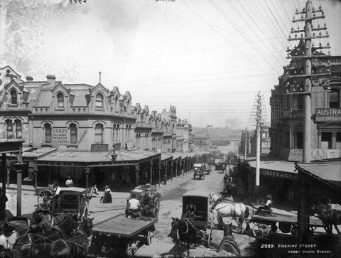 Erskine Street, Sydney, c. 1900