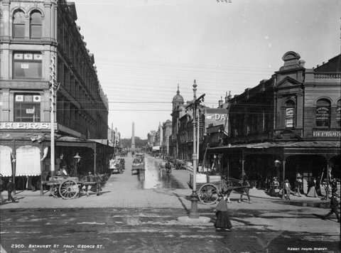 Bathurst Street from George Street, c. 1900