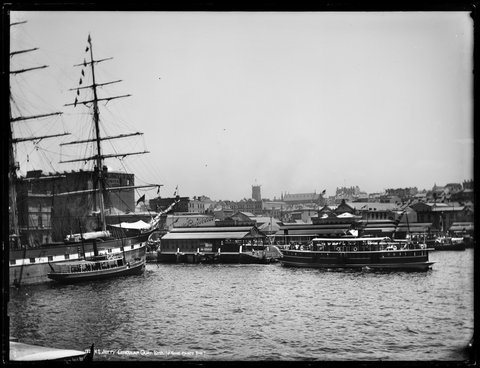 N.S. (North Shore) Jetty, Circular Quay, Sydney, c. 1900