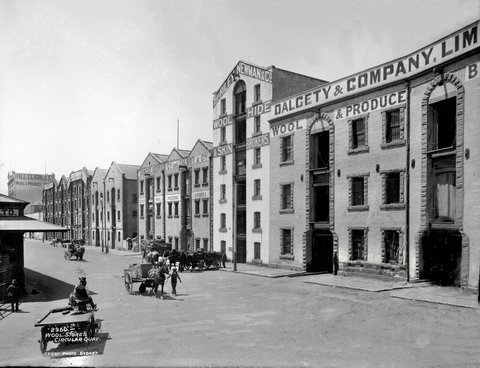 Wool Stores, Circular Quay, 1900