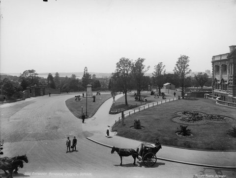 Entrance Botanical Gardens and Domain, c. 1900